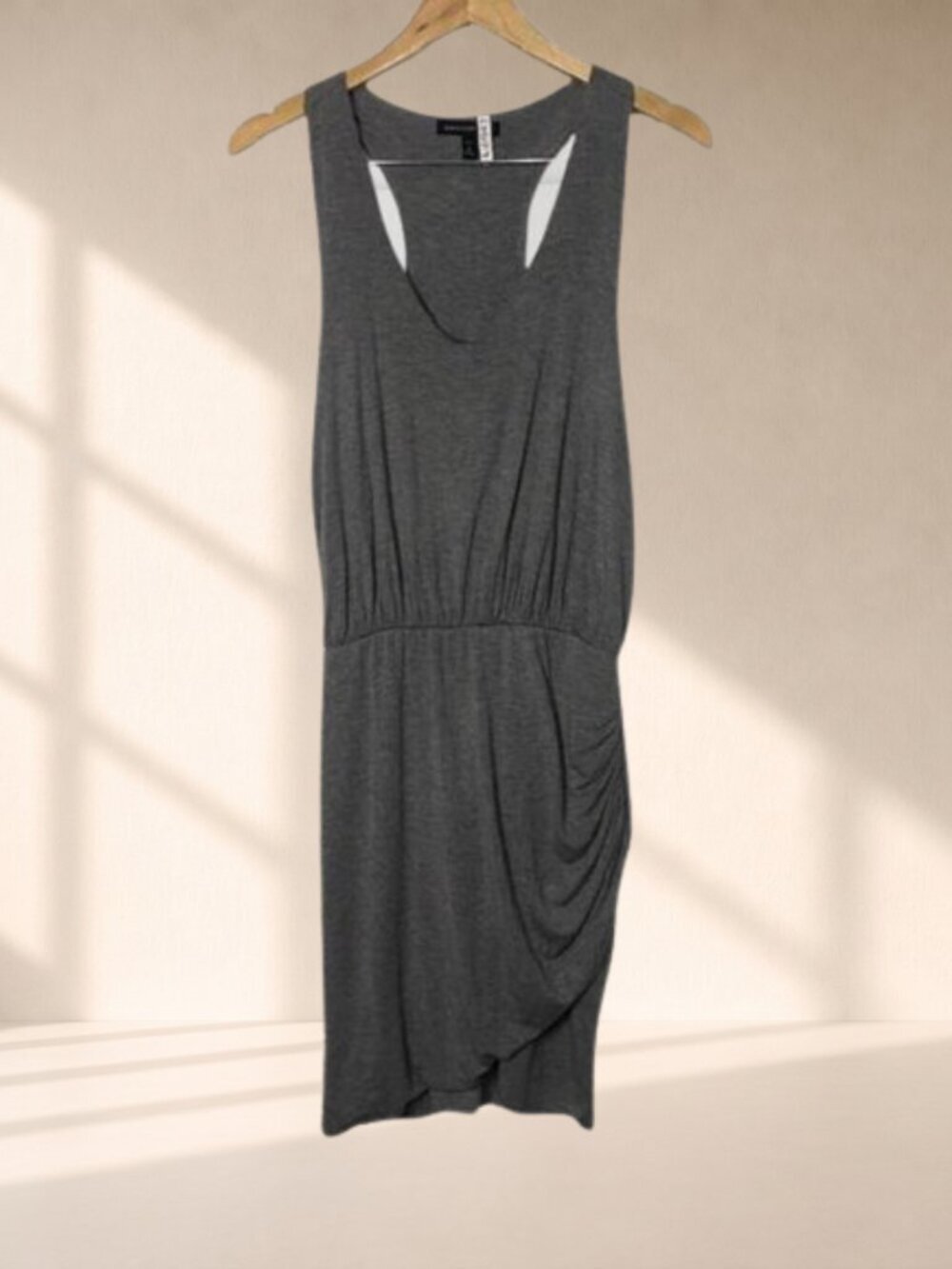 Banana Republic Snitty Envelope Ruched Racerback Tank Dress Medium Petite